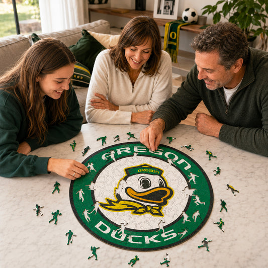 Oregon Ducks Logo Wooden Puzzle