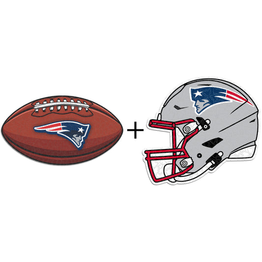 New England Patriots™ Football + Helmet