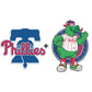 2 PACK Philadelphia Phillies™ Primary Logo + Mascot