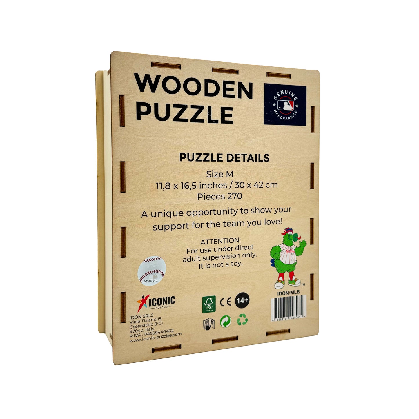 Philadelphia Phillies™ Mascot - Wooden Puzzle