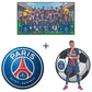 3 PACK Paris Saint-Germain FC® Logo + Team + Doué
