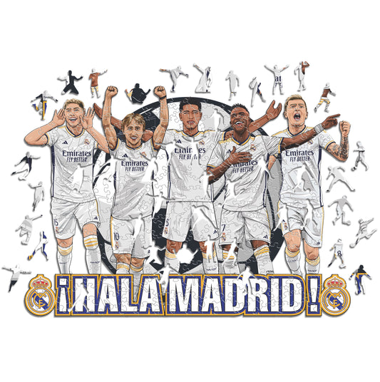 Real Madrid CF® 5 Players - Wooden Puzzle (LIMITED EDITION)