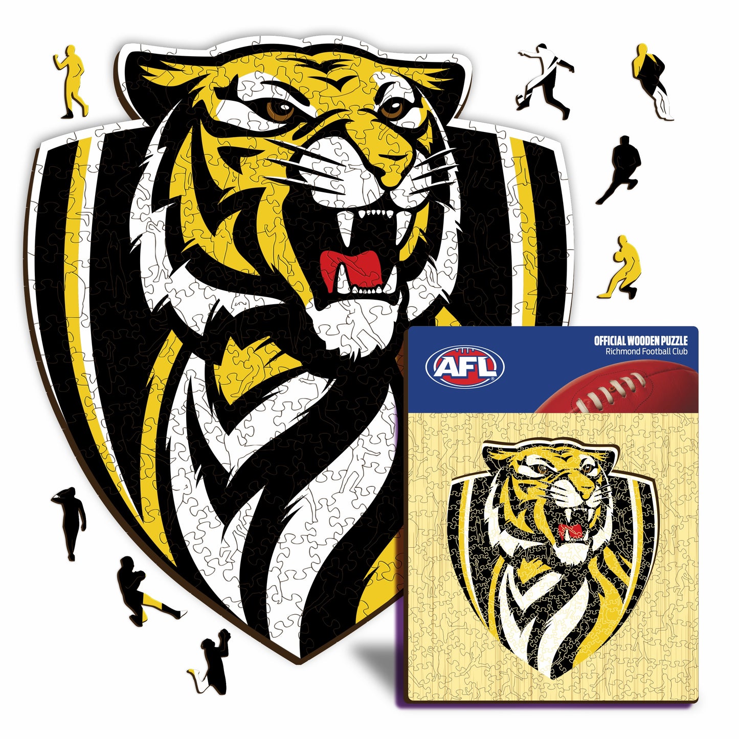 Logotipo do Richmond FC - Quebra-cabeça de madeira 