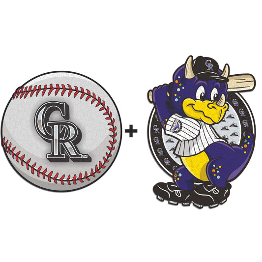 2 PACK Colorado Rockies™ Baseball + Mascot