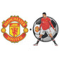 2 PACK Manchester United FC Logo + Cristiano Ronaldo