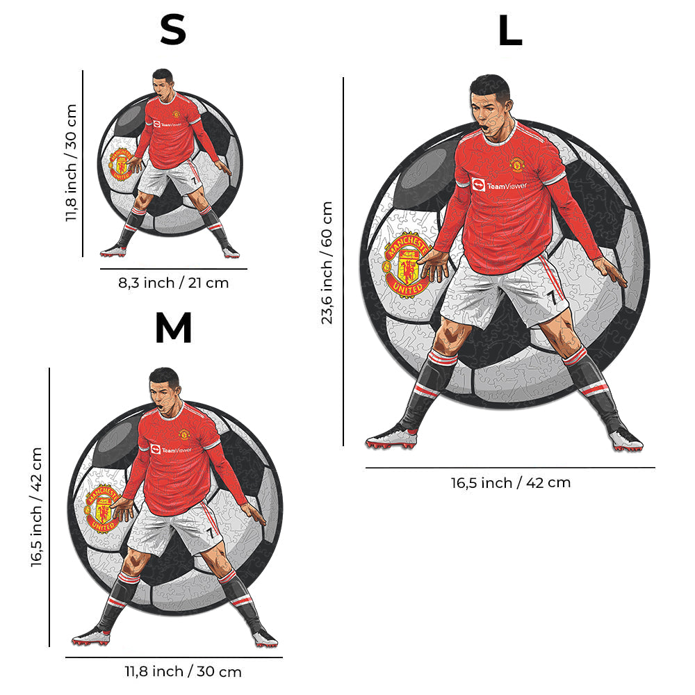 2 PACK Manchester United FC Logo + Cristiano Ronaldo