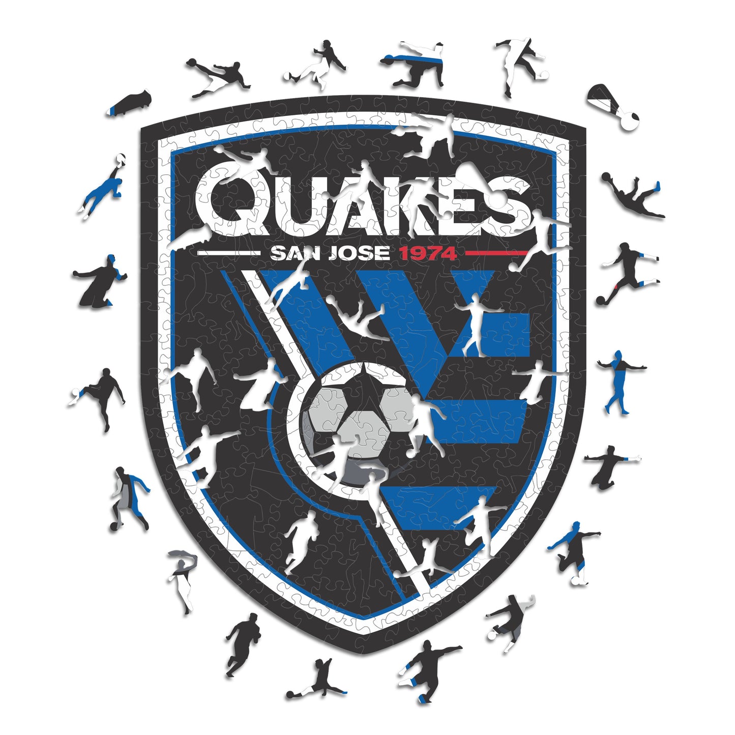 San Jose Earthquakes® Logo - Wooden Puzzle