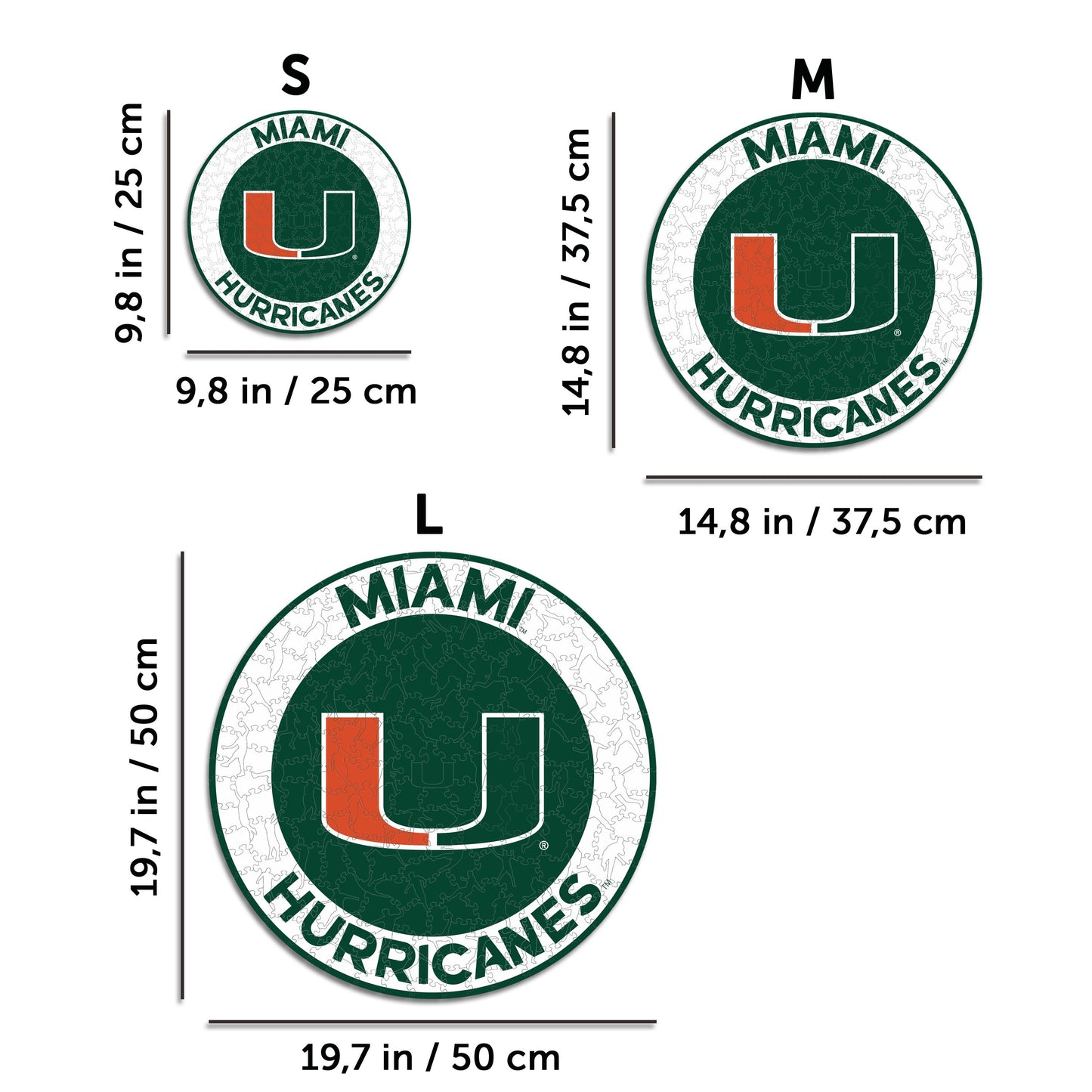 University of Miami - Wooden Puzzle