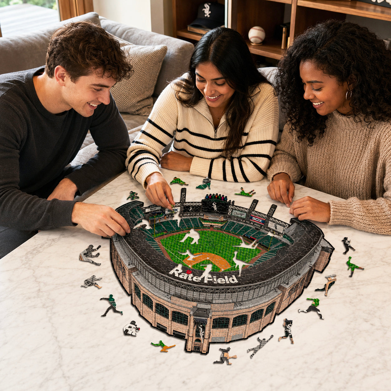 Chicago White Sox™ Rate Field Wooden Puzzle