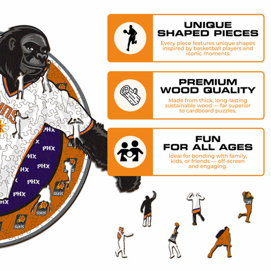 Phoenix Suns™ Mascot - Wooden Puzzle