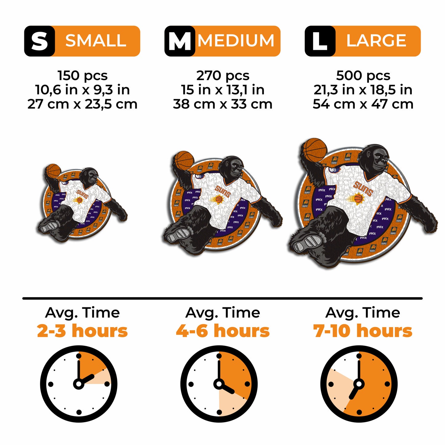 Phoenix Suns™ Mascot - Wooden Puzzle