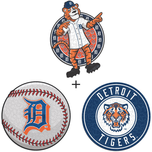 3 PACK Detroit Tigers™ Logo + Mascot + Baseball