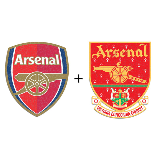 2 件裝 Arsenal FC® 標誌 + 復古徽標