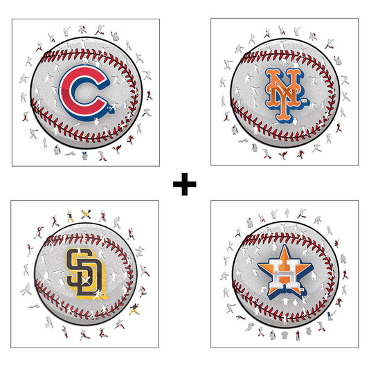 4 MLB Puzzles Of Your Choice (Up To 65% OFF)