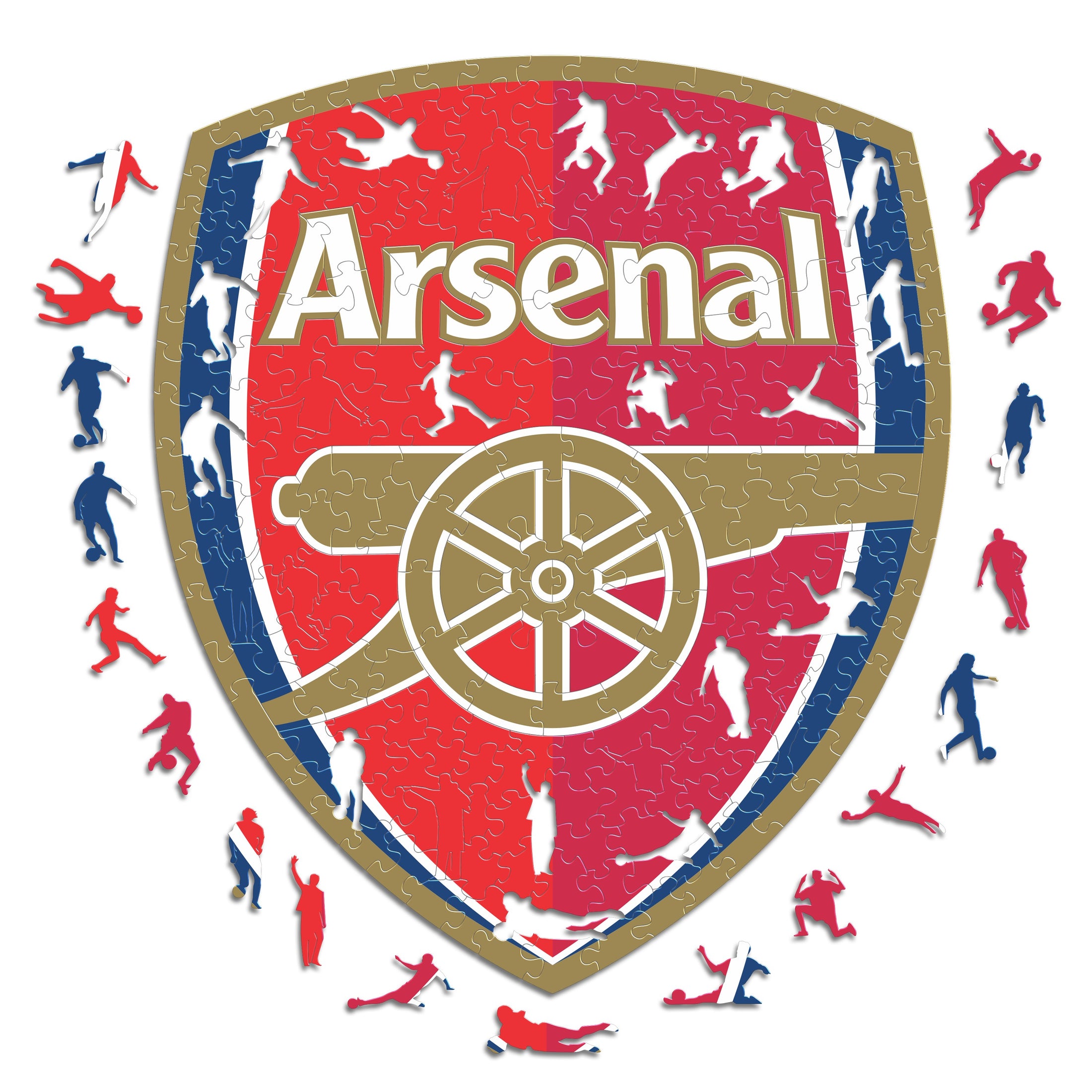 2 PACK Arsenal FC® Logo + Retro Logo – Iconic Puzzles