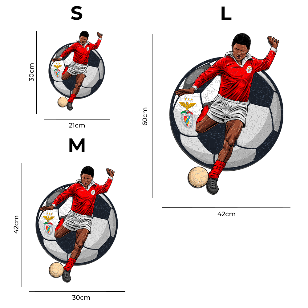 2 PACK SL Benfica® Logo + Eusébio