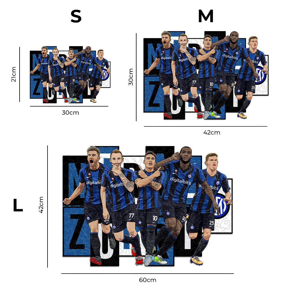 FC Inter® 5 Players - Wooden Puzzle