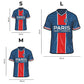 4 PACK PSG FC® Logo + Jersey + Lionel Messi + Kylian Mbappé