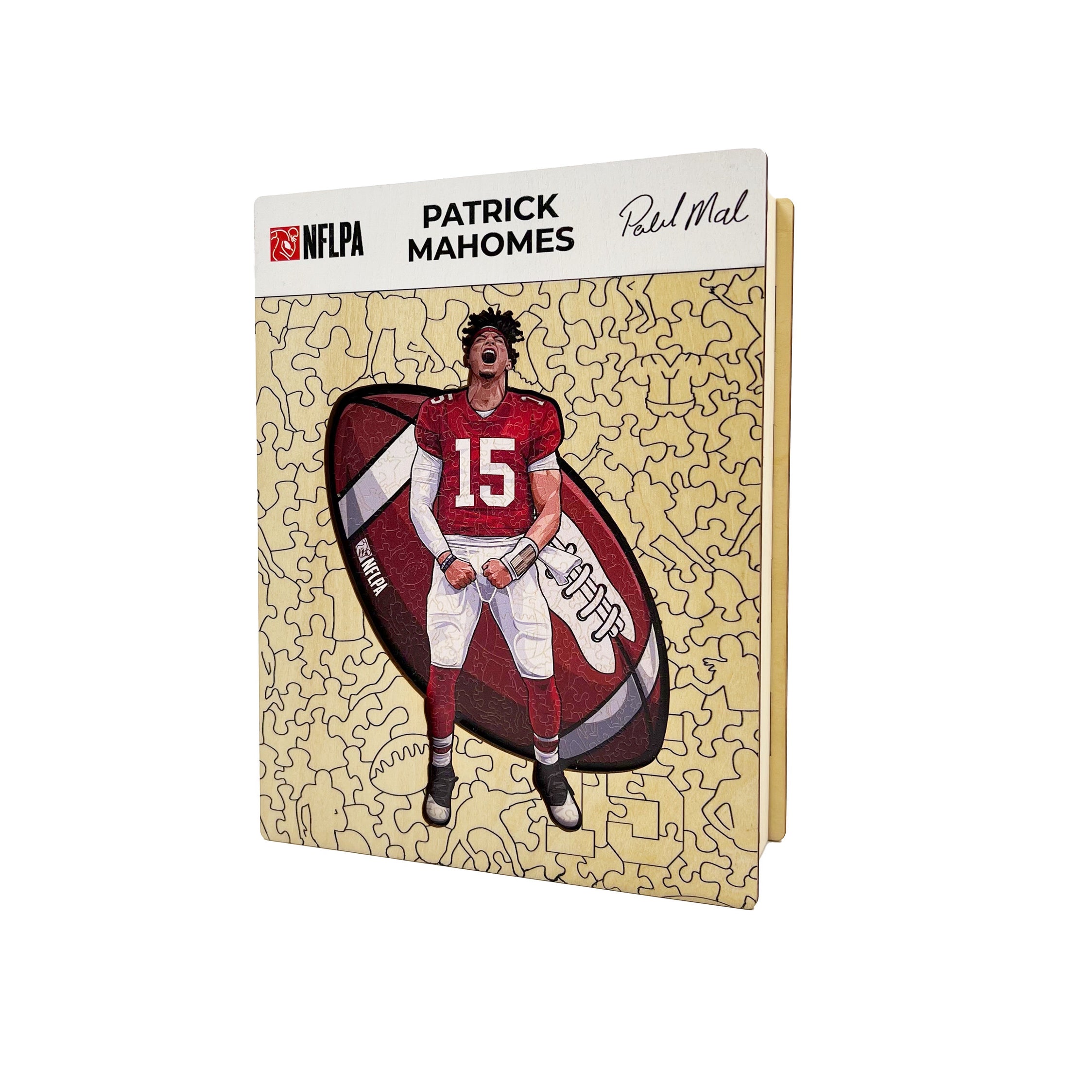 Patrick Mahomes - Wooden Puzzle – Iconic Puzzles