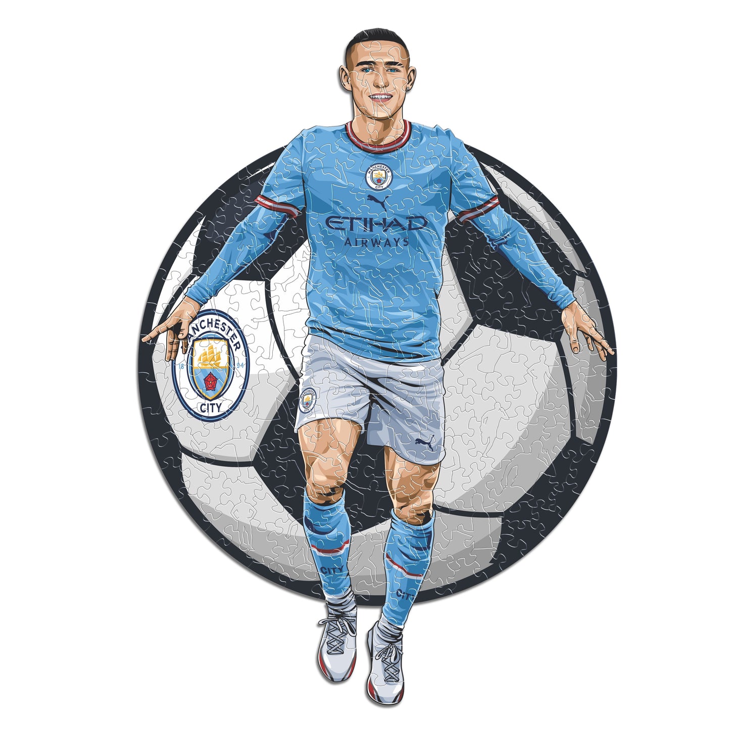 3 PACK Manchester City FC® Logo + Haaland + Foden