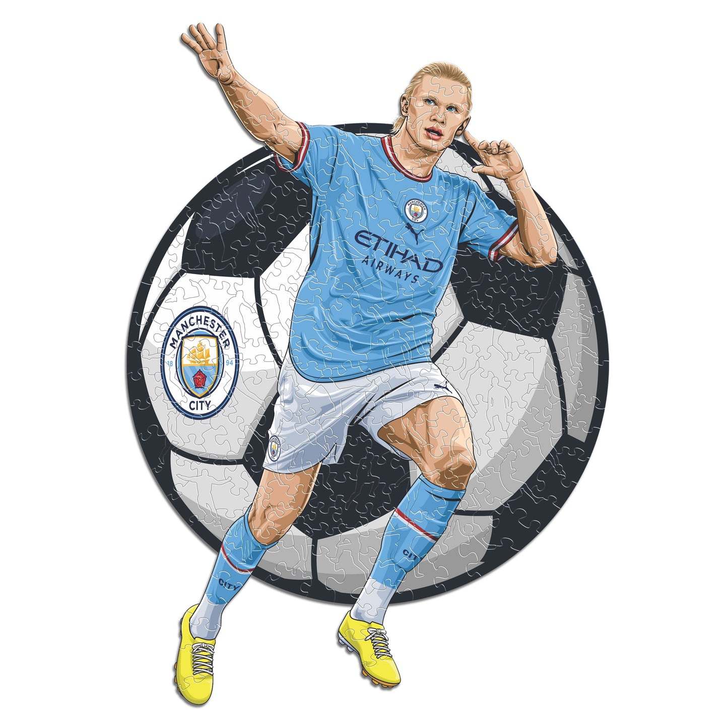 2 PACK Manchester City FC® Logo + Haaland
