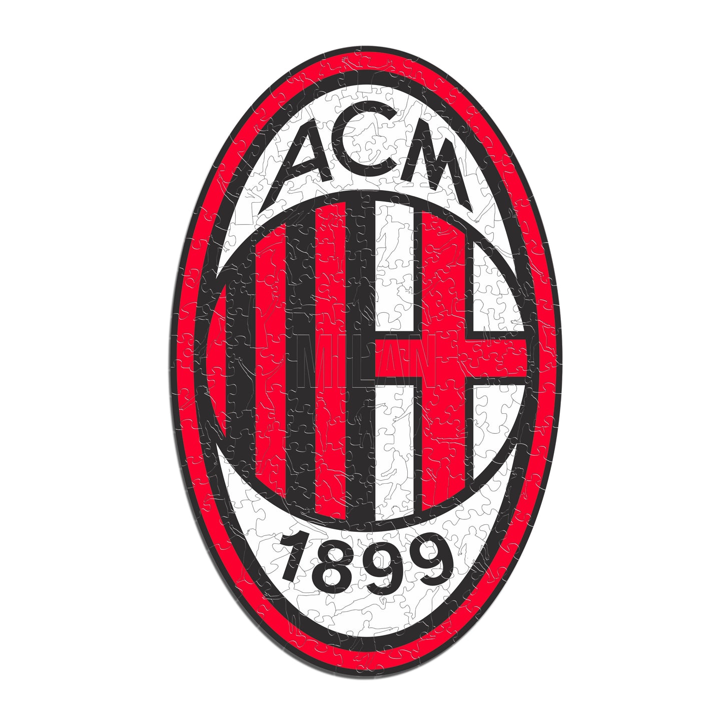 AC Milan® 徽標 - 官方木製拼圖