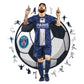 4 PACK PSG FC® Logo + Lionel Messi + Kylian Mbappé + Neymar Jr.