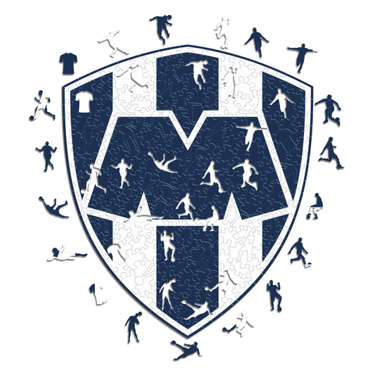 Club de Futbol Monterrey® Logo - Wooden Puzzle