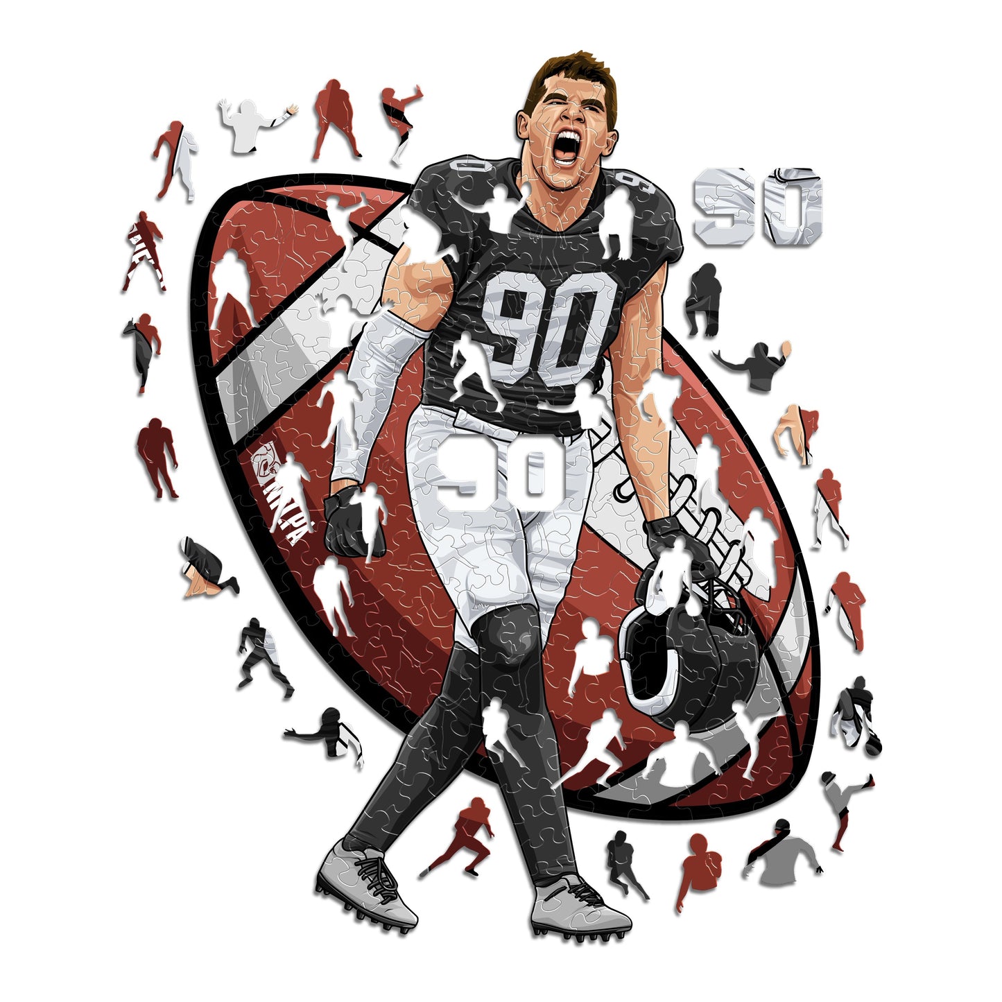 2 NFL Players Puzzles Of Your Choice (Up To 50% OFF)