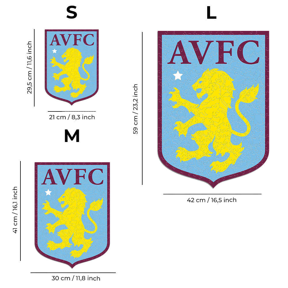 Aston Villa FC® Logo - Wooden Puzzle