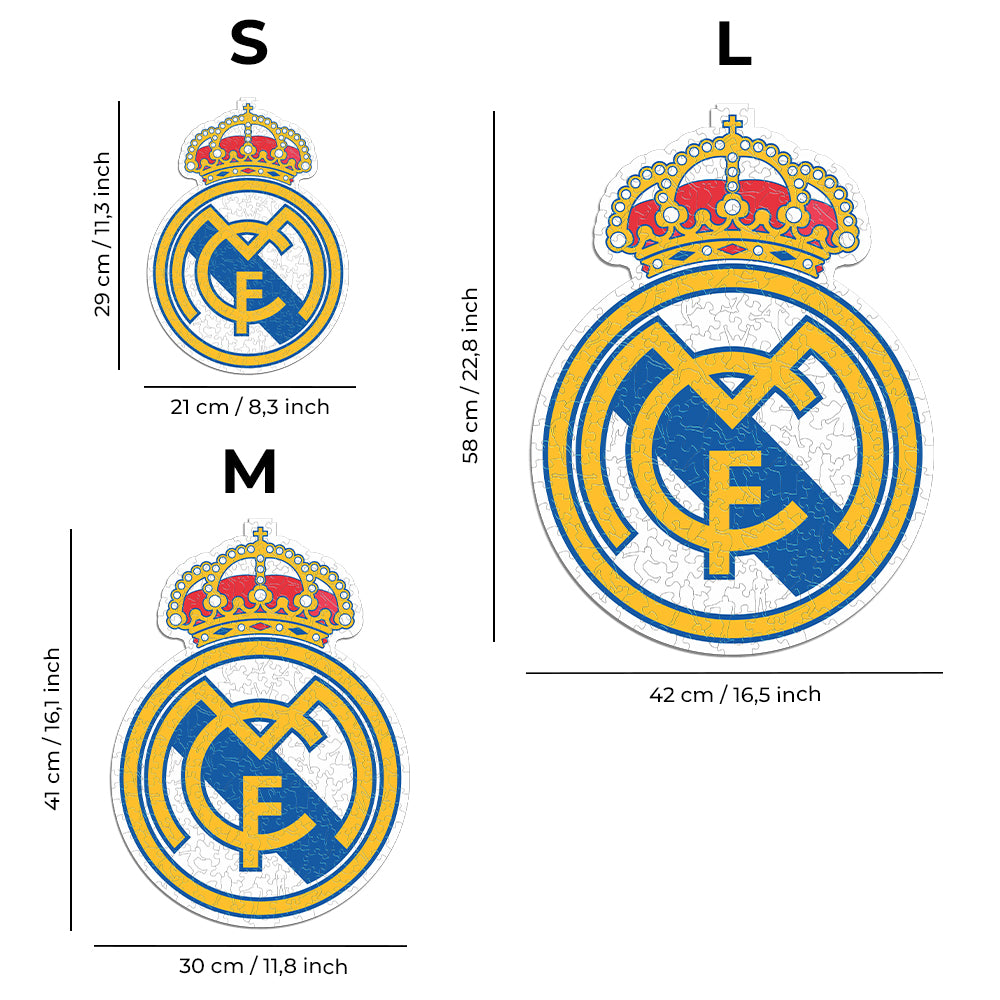 JYSHC Puzzle 1000 Pieces Wooden Assembly Picture Real Madrid Team Poster  Adult Games Educational Toy Fe920Jw
