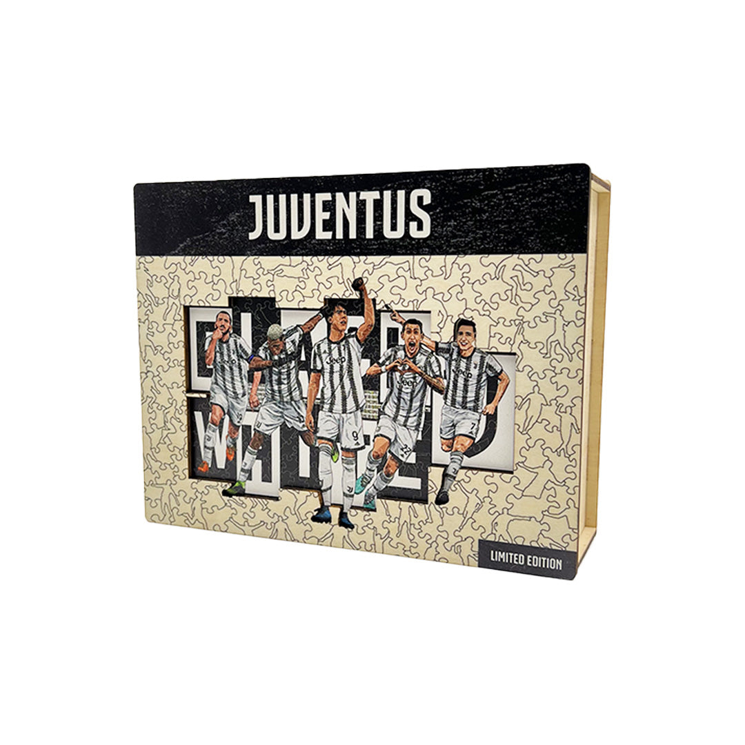 Juventus 5 Players - Wooden Puzzle L (60×42cm / 23.6×16.5in) 500 Pcs + Set for Mounting Puzzle Free