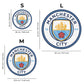 3 件裝曼徹斯特城足球俱樂部® 標誌 + 德布勞內 + 福登