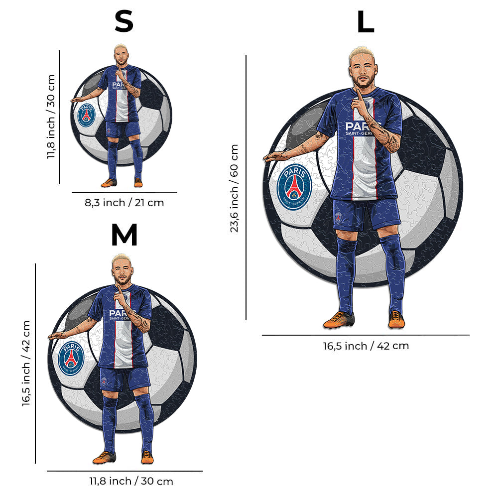 4 件裝 PSG FC® 徽標 + 萊昂內爾·梅西 + 凱利安·姆巴佩 + 小內馬爾。